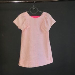 Girls pink Zara linen dress